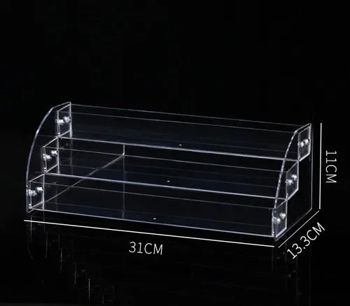 simple style trapezoid plastic metal jewelry display