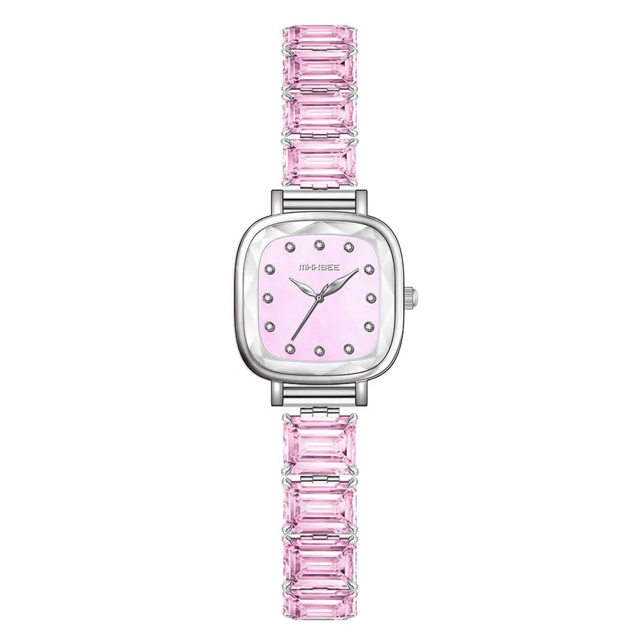 Elegant Modern Style Rectangle Jewelry Buckle Quartz Watch Women's Watches