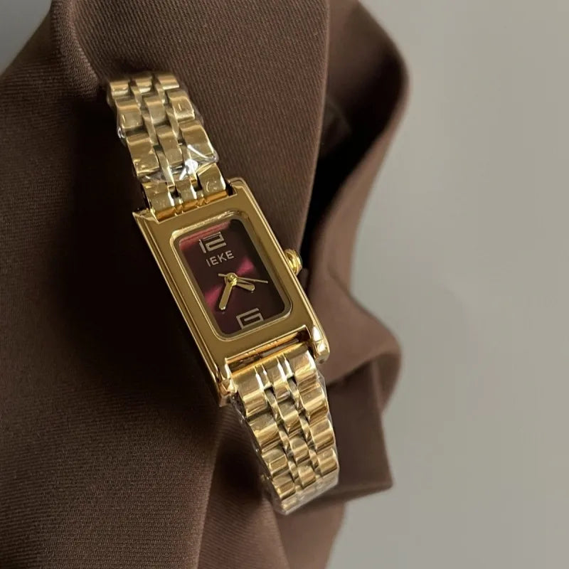 Casual Luxurious Square Double Side Snaps Quartz Watch