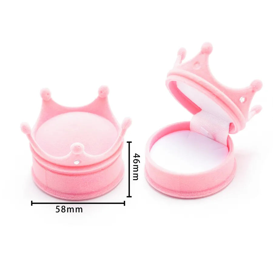1 Piece Flannel Simple Style Classic Style Daily Angel Crown Strawberry Jewelry Boxes