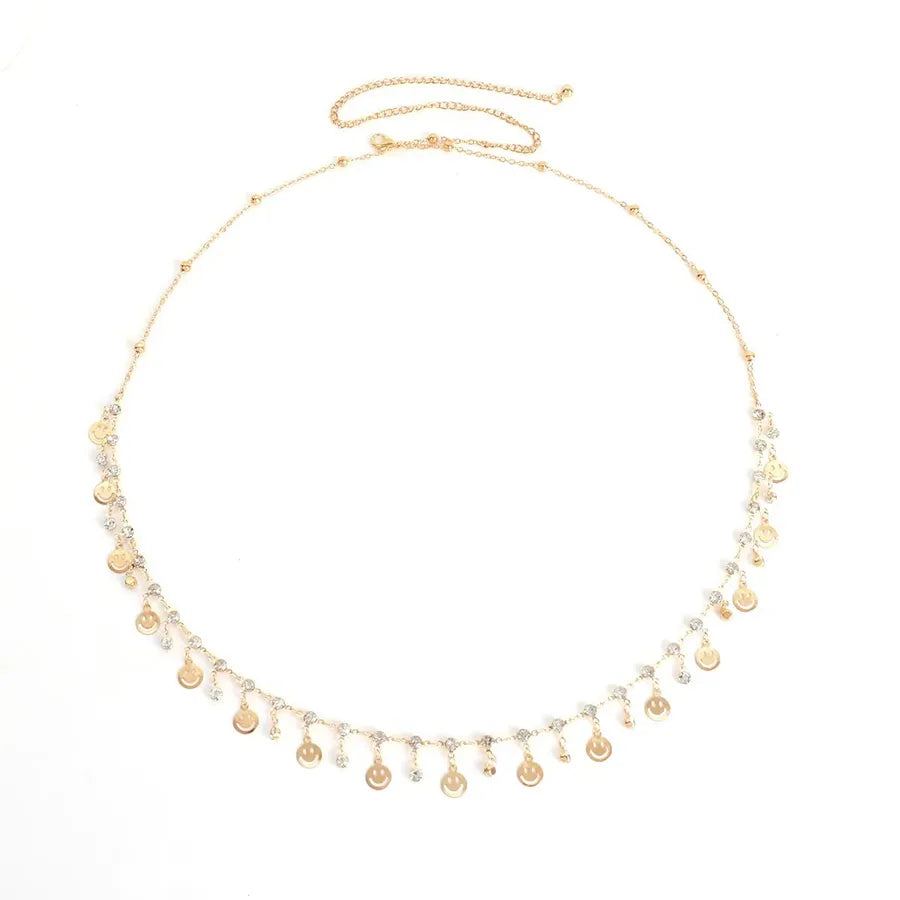Jewelry Bikini Rhinestone Chain Waist Decoration Multi-layer Body Chain Star Rhinestone Tassel Waist Chain Women
