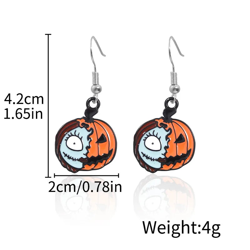 Halloween Ghost Devil Death Zombie Horror Pumpkin Skull Ear Cuff Alloy Geometric Pattern Unisex Original Design Jewelry Earring