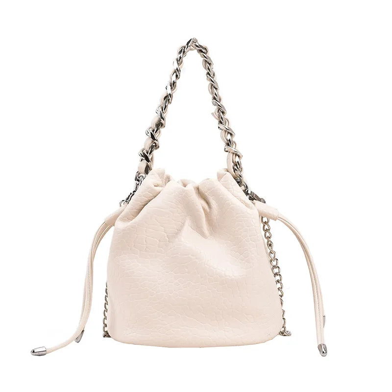 women's all seasons pu leather elegant cute bucket bag