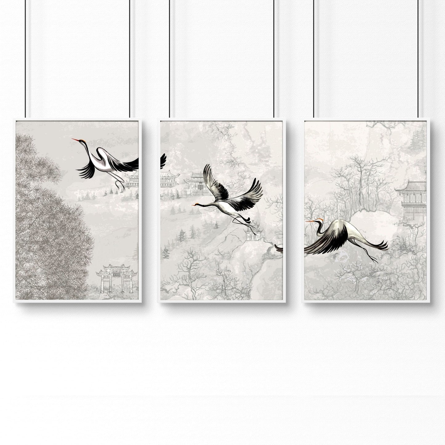 Wall decoration in office | set of 3 wall art prints
