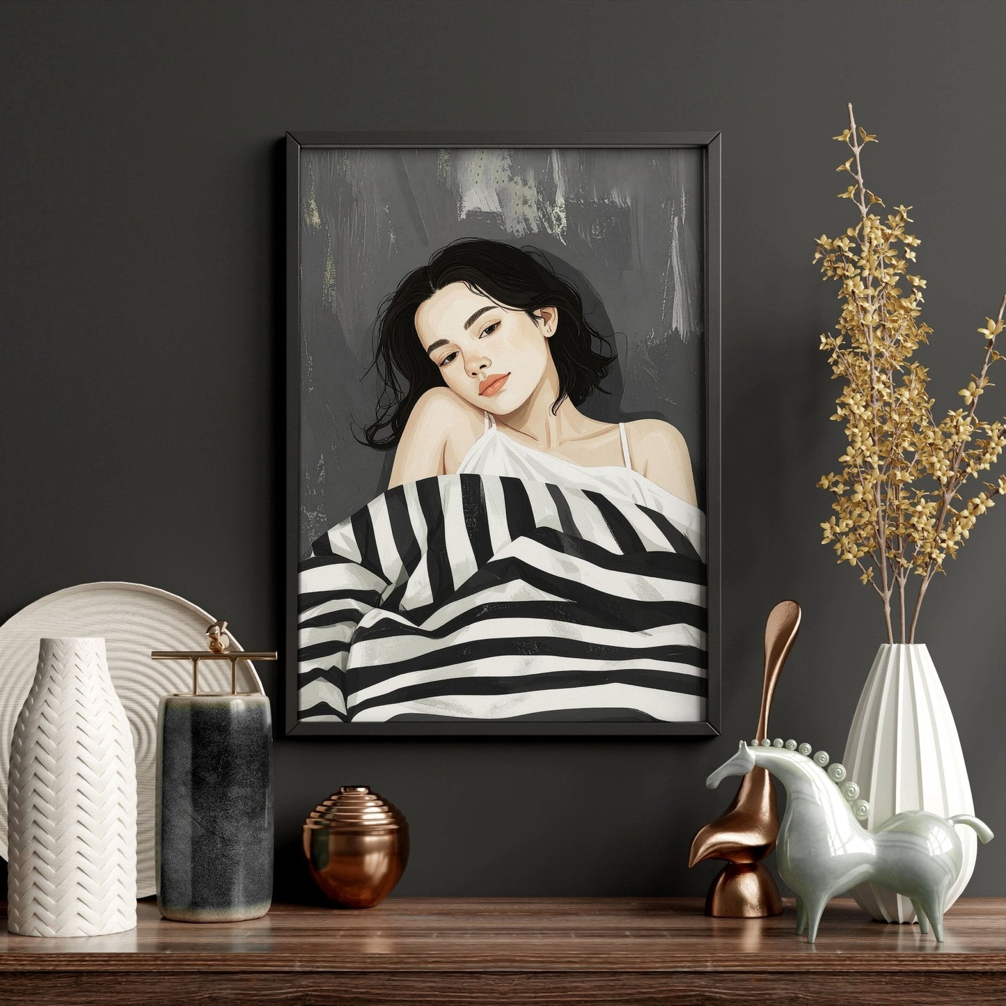 Pictures In Frames | Set of 3 Boho Women Wall art Prints