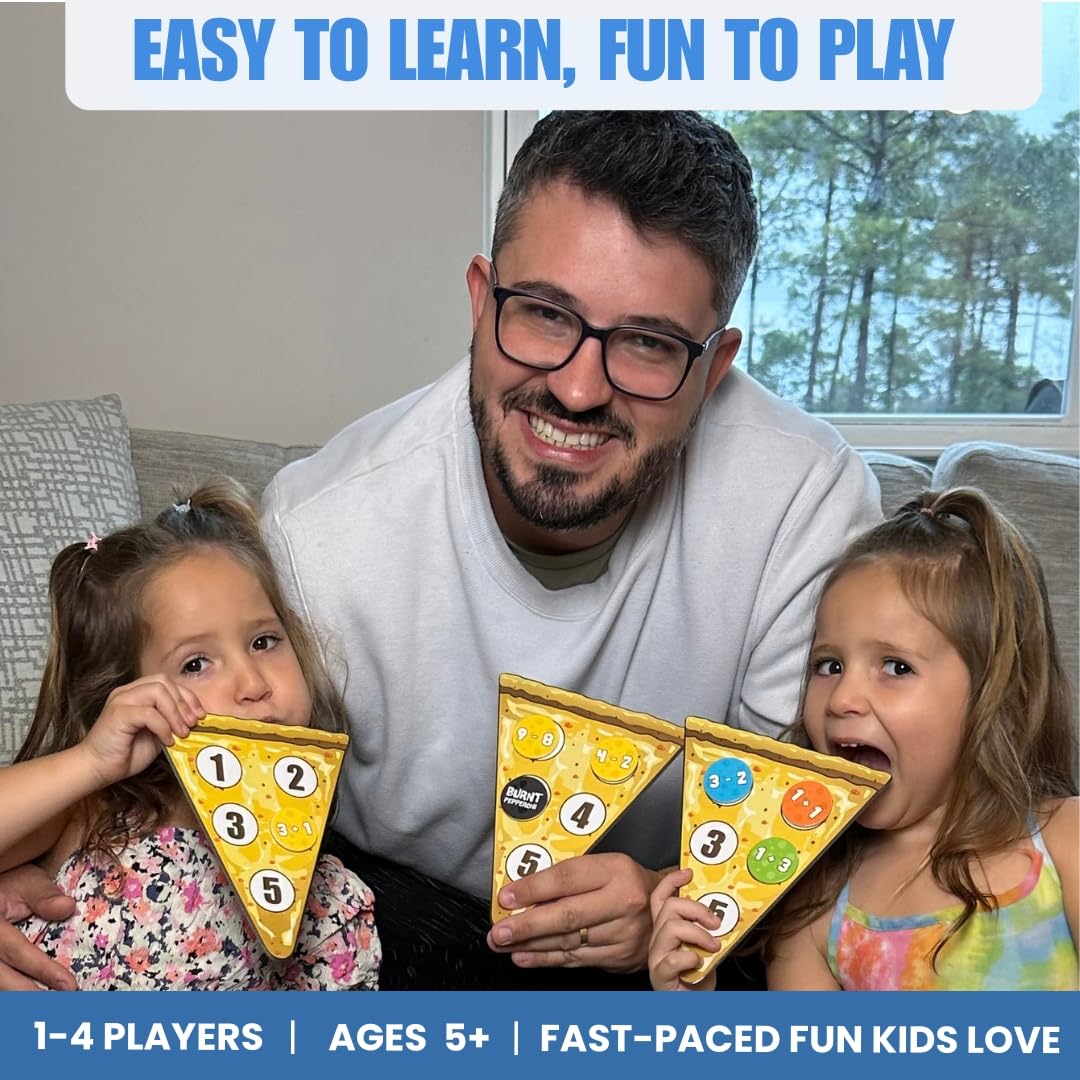 Pidoko Kids Matheroni Pepperoni Math Board Game – Addition & Subtraction for Ages 5–8 | Pizza-Themed STEM Fun