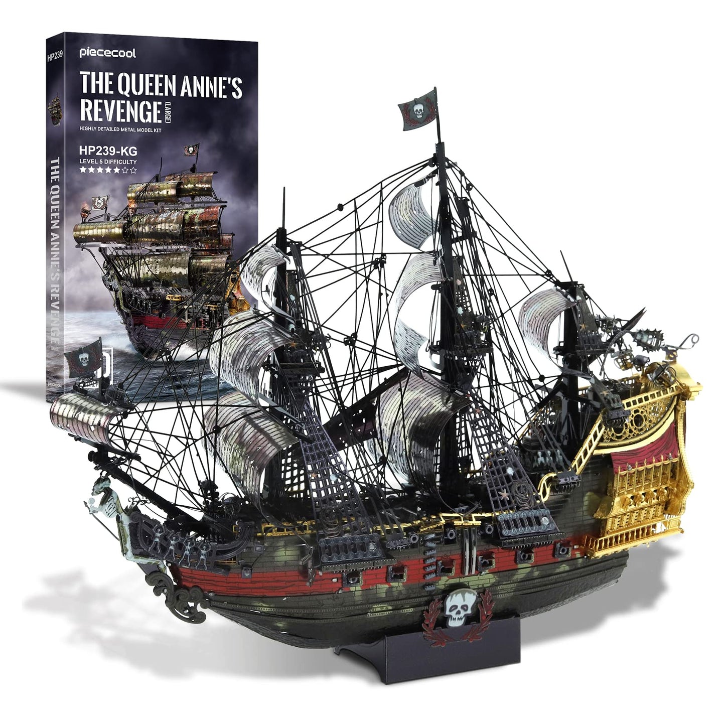 Piececool Queen Anne's Revenge 3D Metal Puzzle Kit for Adults