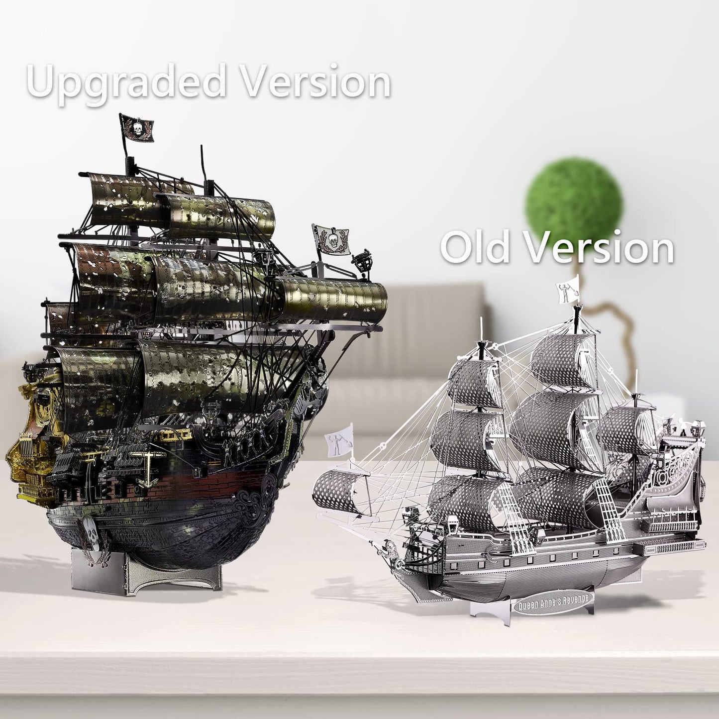 Piececool Queen Anne's Revenge 3D Metal Puzzle Kit for Adults