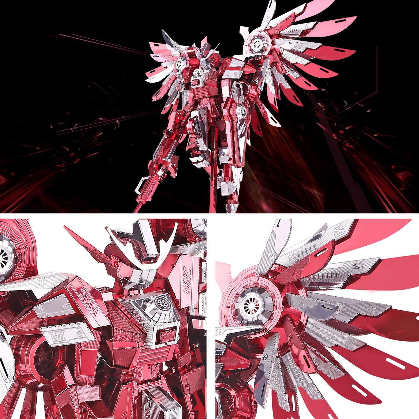 Piececool 3D Metal Puzzles – Thundering Wings Mecha Model Kit for Adults