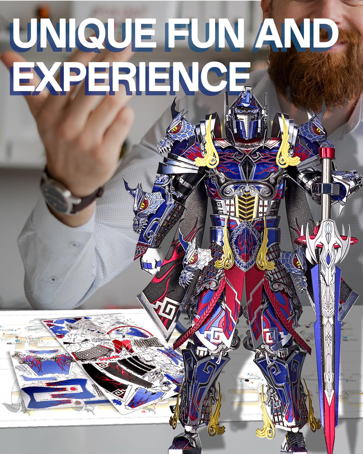 Piececool Titan 3D Metal Puzzle – Mecha Figure Model Kit (157 Pcs)