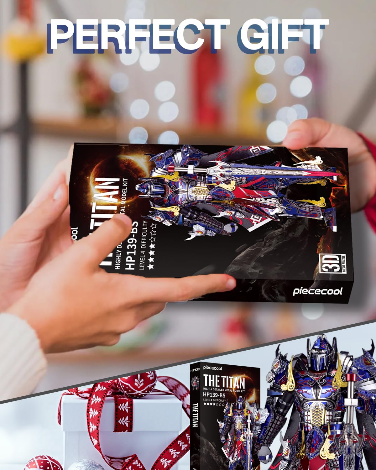 Piececool Titan 3D Metal Puzzle – Mecha Figure Model Kit (157 Pcs)