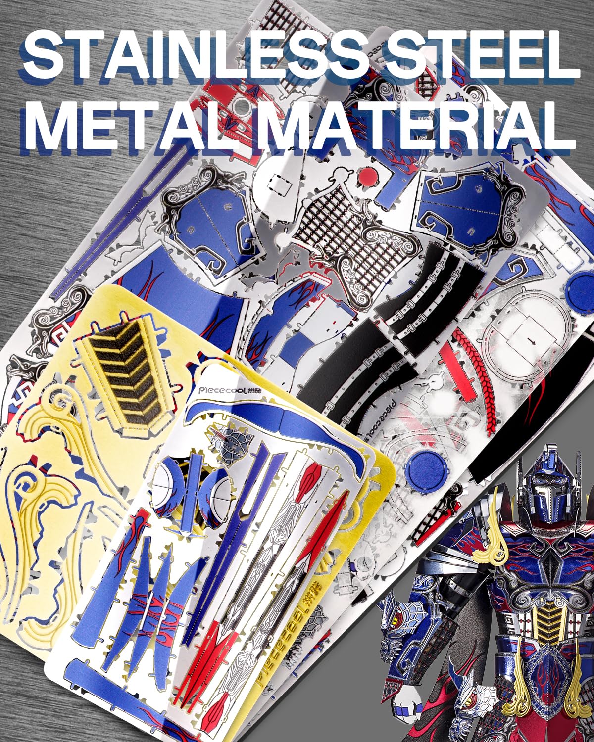 Piececool Titan 3D Metal Puzzle – Mecha Figure Model Kit (157 Pcs)
