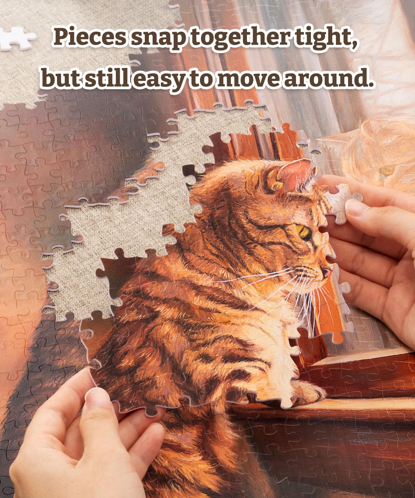 PieceRelax 1000-Piece Plastic Jigsaw Puzzle – Rainy Night, No Glue Needed | Endmion1