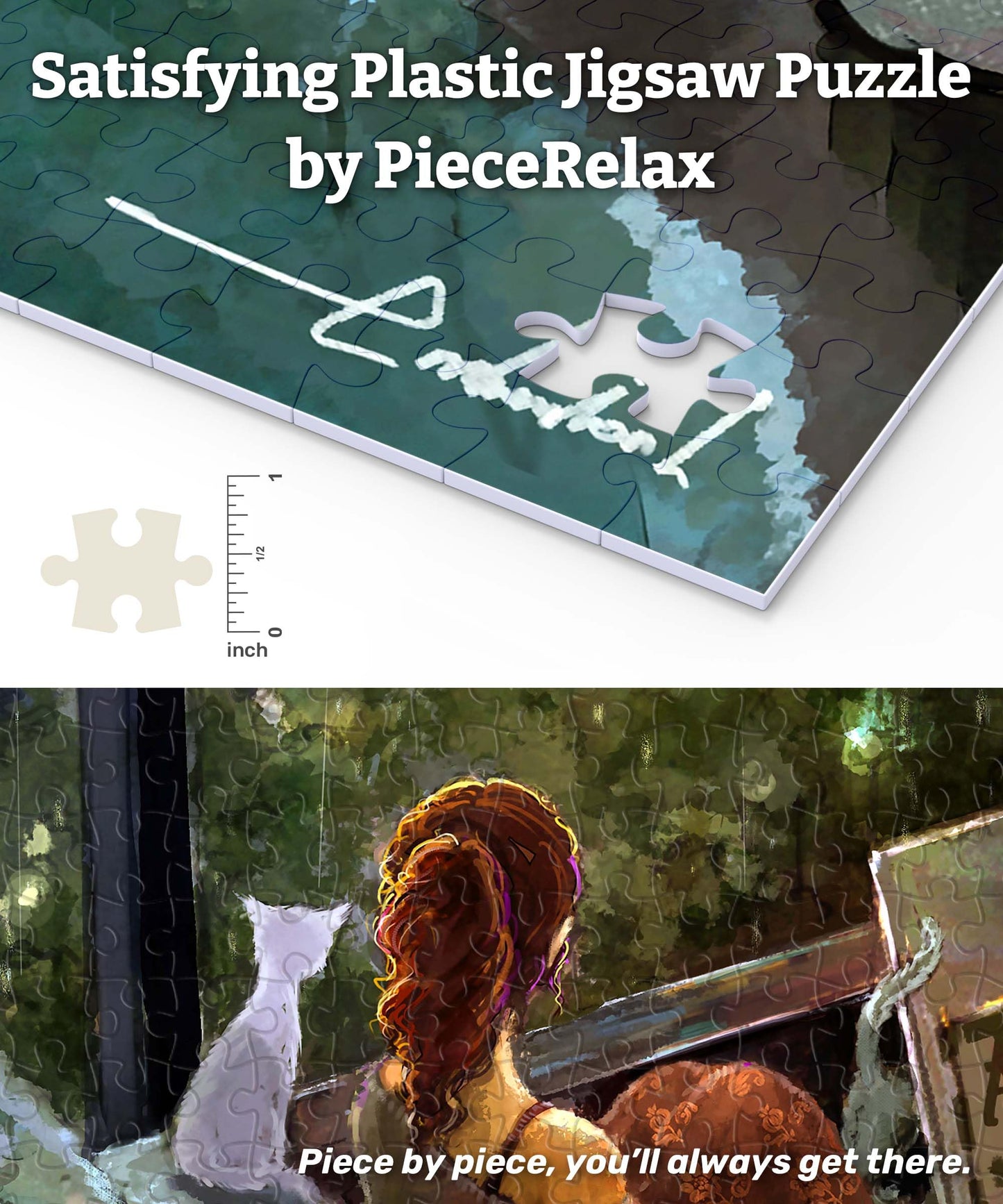 PieceRelax 1000-Piece Plastic Jigsaw Puzzle – Rainy Night, No Glue Needed | Endmion1