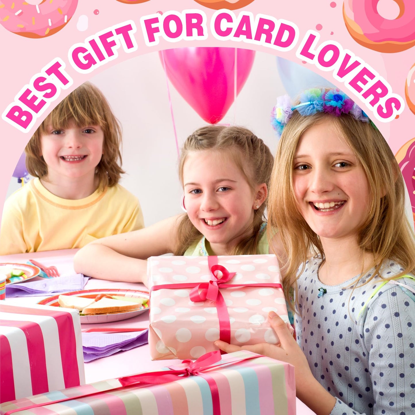 Piefectpie 900-Pocket Donut Card Binder – Green Donut Zipper Binder for 900 Cards