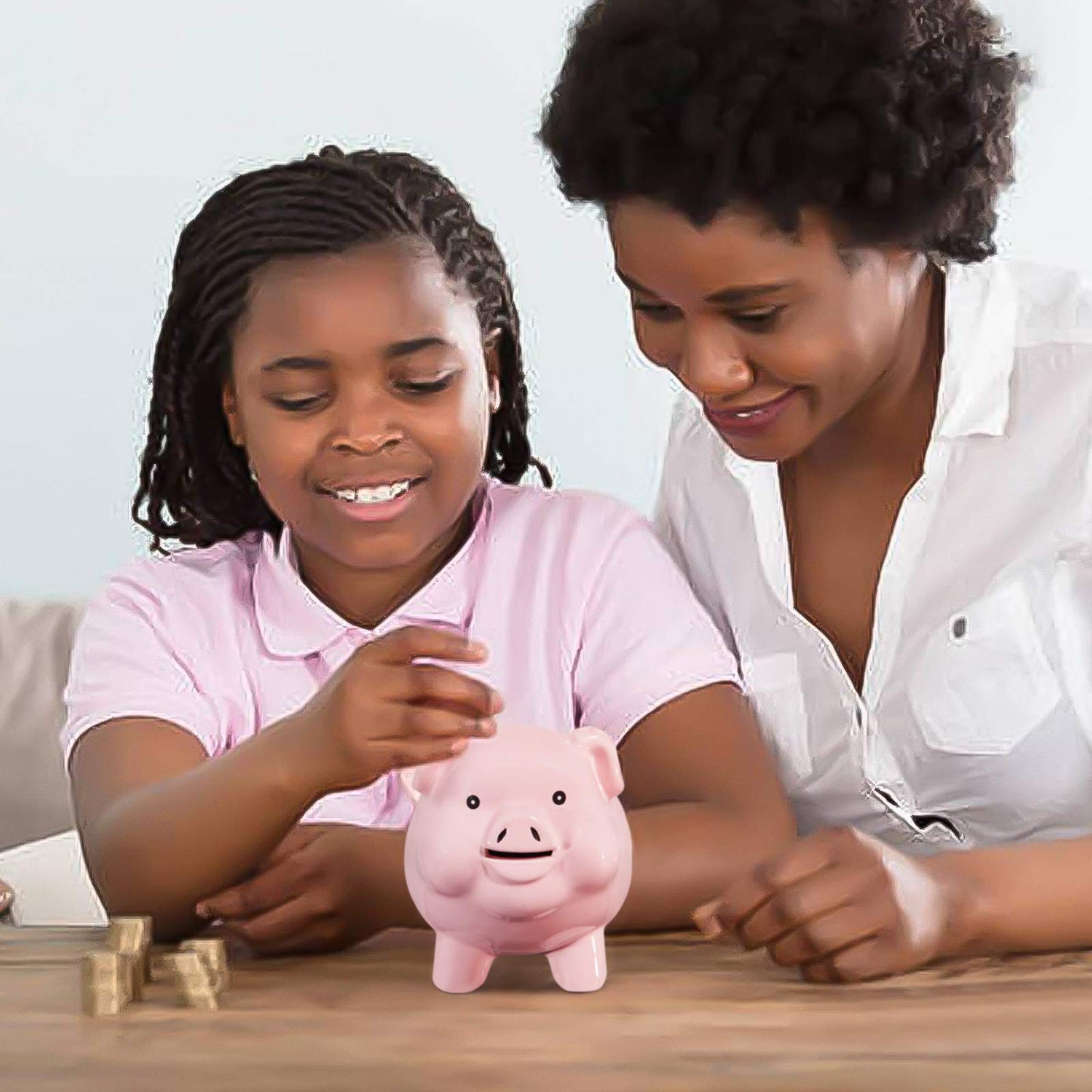 PIG WORLD Ceramic Piggy Bank – Break-to-Open Money Box for Adults, Modern Home Décor