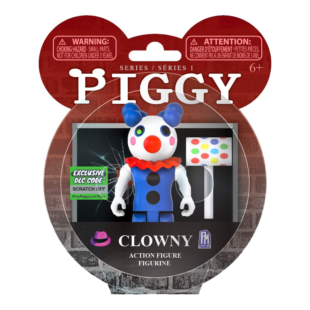 PIGGY Clowny Action Figure - Articulated Buildable Toy, Series 1