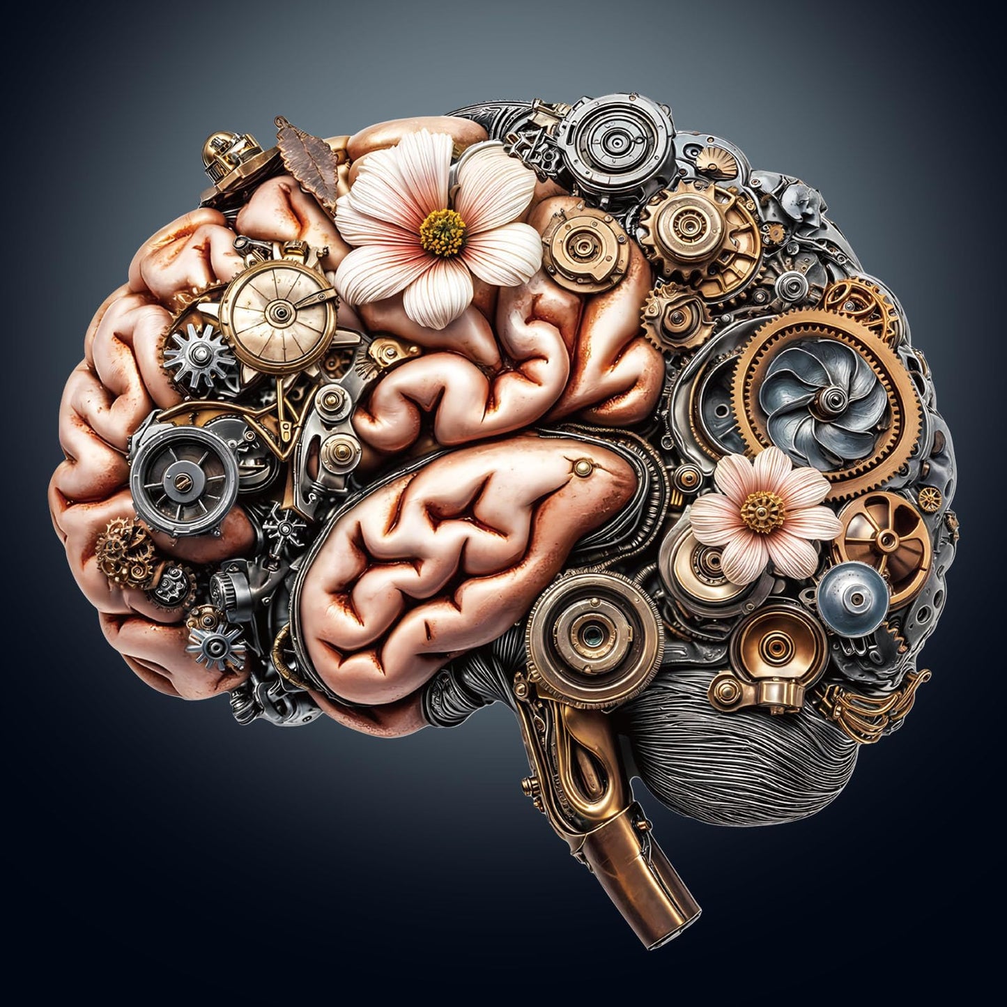 Pijesaksa Wooden Puzzles for Adults - Mechanical Brainstem Puzzle with 3D Visual Effect, Wall Art Canvas Gift (L-13.4 × 12.6 in, 250 Pcs)