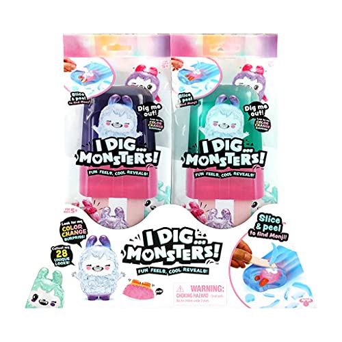 Pikmi Pops I Dig...Monsters Popsicle Pack – 1pc Collectable ASMR Toy | Fun Stress Relief & Cute Surprises