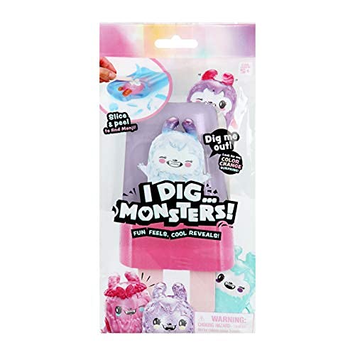 Pikmi Pops I Dig...Monsters Popsicle Pack – 1pc Collectable ASMR Toy | Fun Stress Relief & Cute Surprises