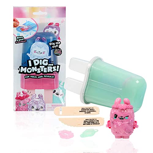 Pikmi Pops I Dig...Monsters Popsicle Pack – 1pc Collectable ASMR Toy | Fun Stress Relief & Cute Surprises