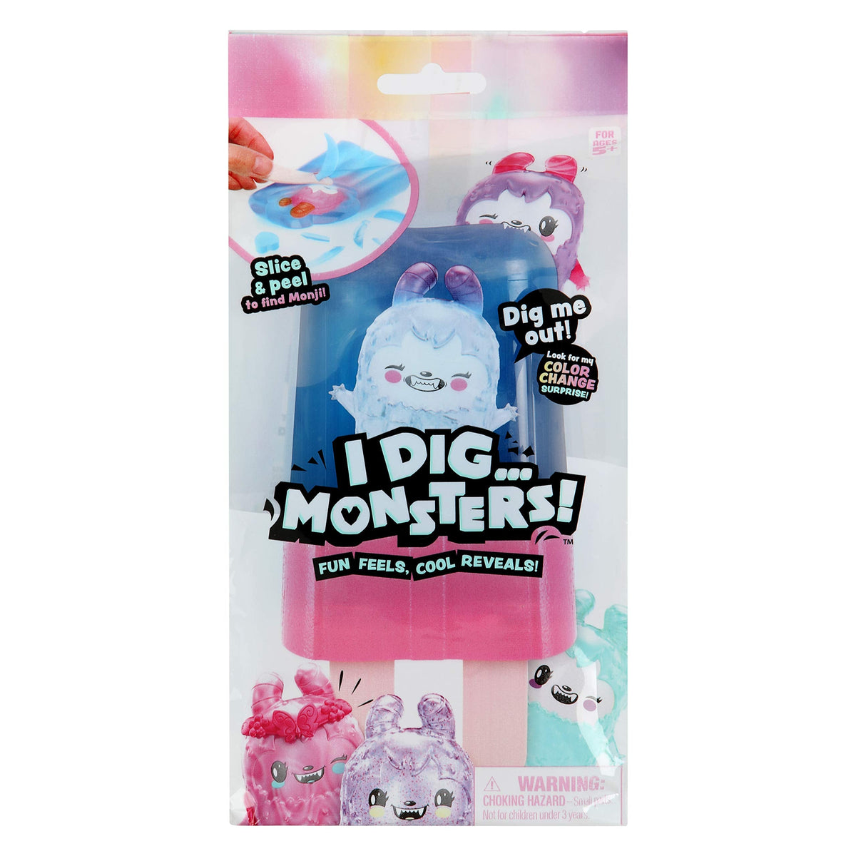 Pikmi Pops I Dig...Monsters Popsicle Pack – 1pc Collectable ASMR Toy | Fun Stress Relief & Cute Surprises