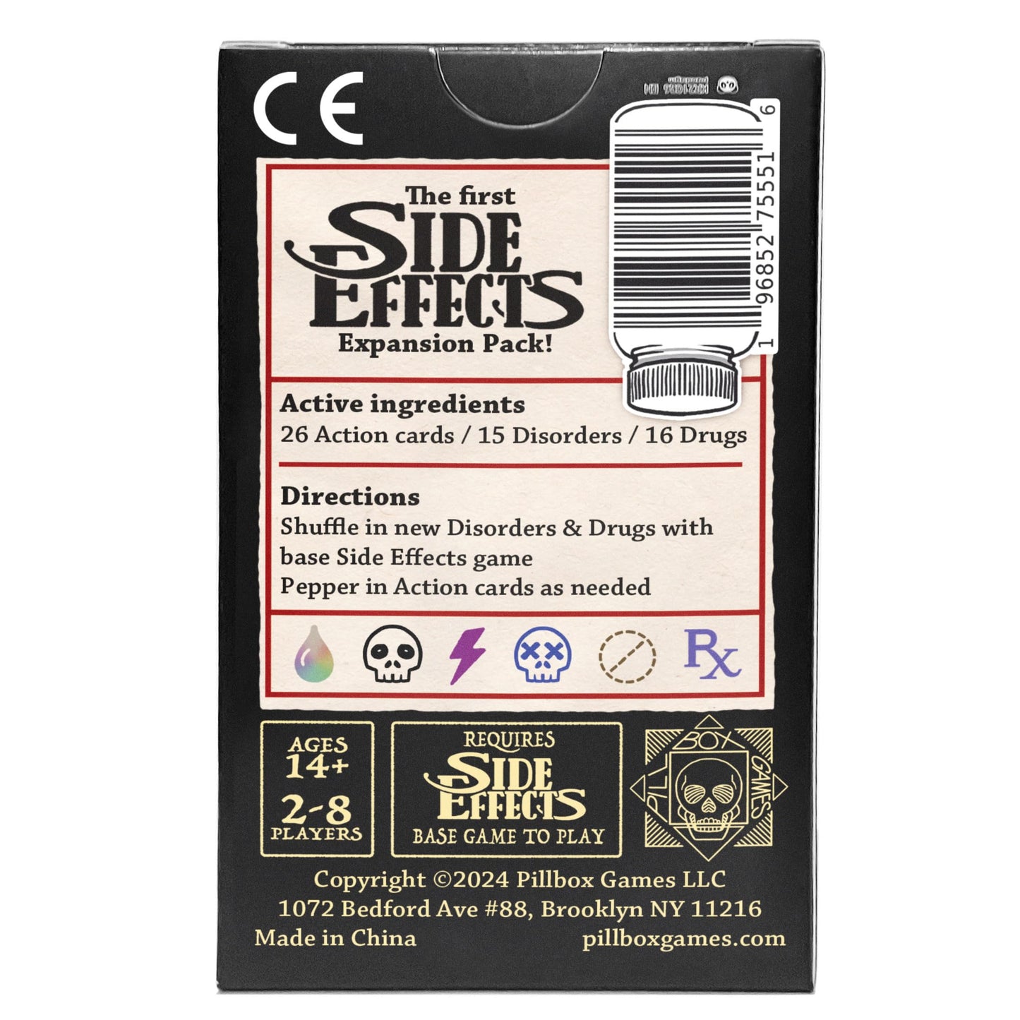 Pillbox Games Side Effects Booster Shot – Expanded Tactics, New Card Synergies