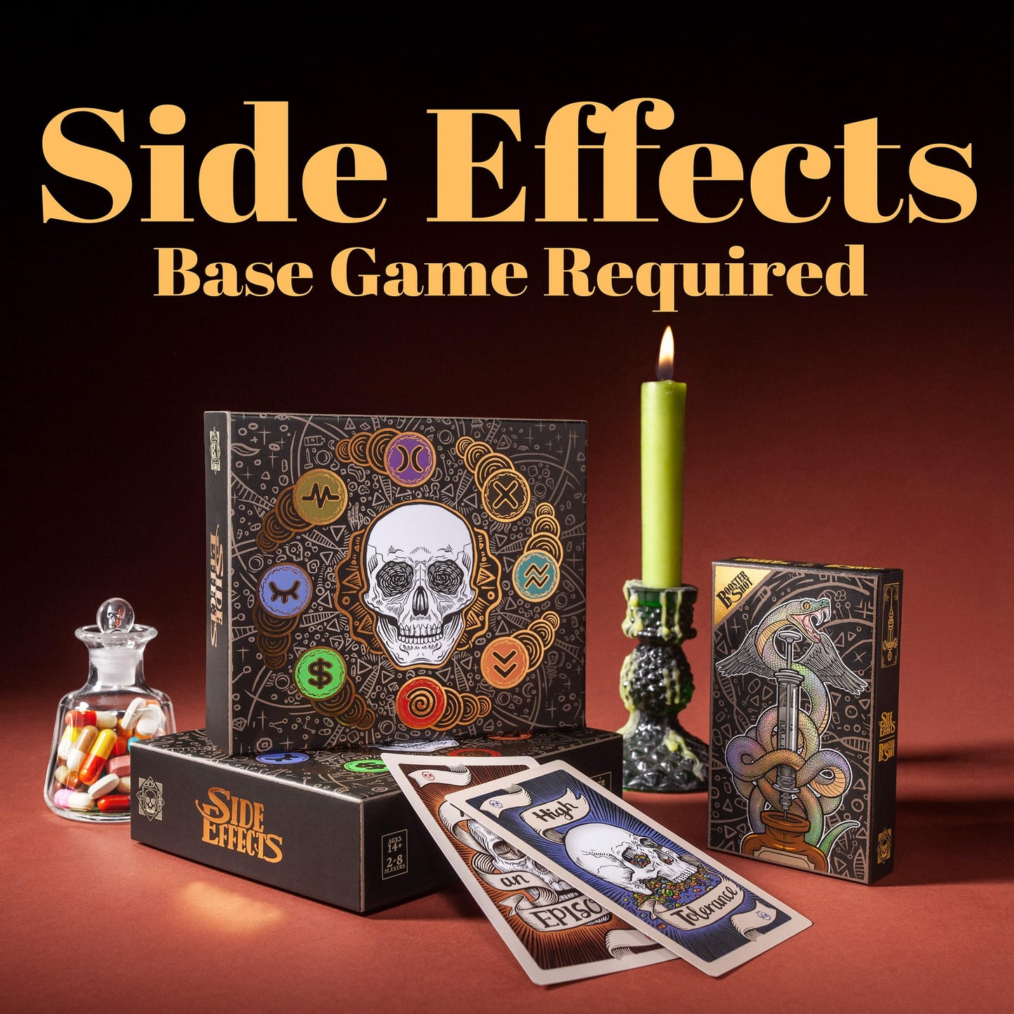Pillbox Games Side Effects Booster Shot – Expanded Tactics, New Card Synergies