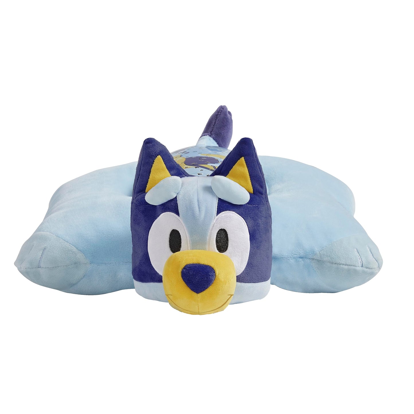 Pillow Pets Bluey Sleeptime Lite – 16-inch Plush Night Light & Star Projector