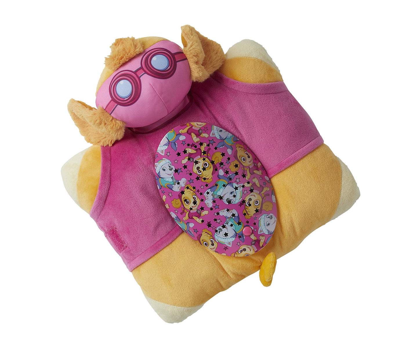 Pillow Pets Paw Patrol Skye Sleeptime Lite 11\" Nightlight - Rainbow Star Projection