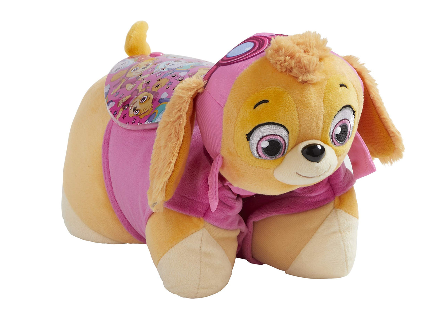 Pillow Pets Paw Patrol Skye Sleeptime Lite 11\" Nightlight - Rainbow Star Projection