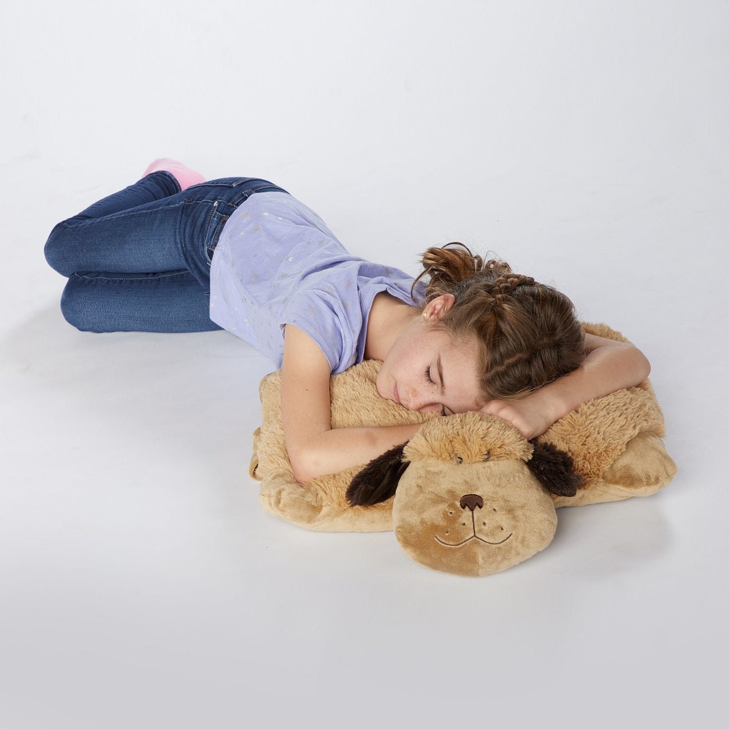 Pillow Pets Snuggly Puppy – 18-Inch Chenille Plush Pillow Toy | Originals