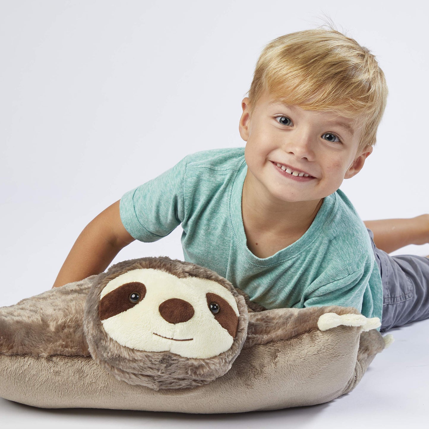 Pillow Pets Sunny Sloth – 18-Inch Plush Pillow Toy