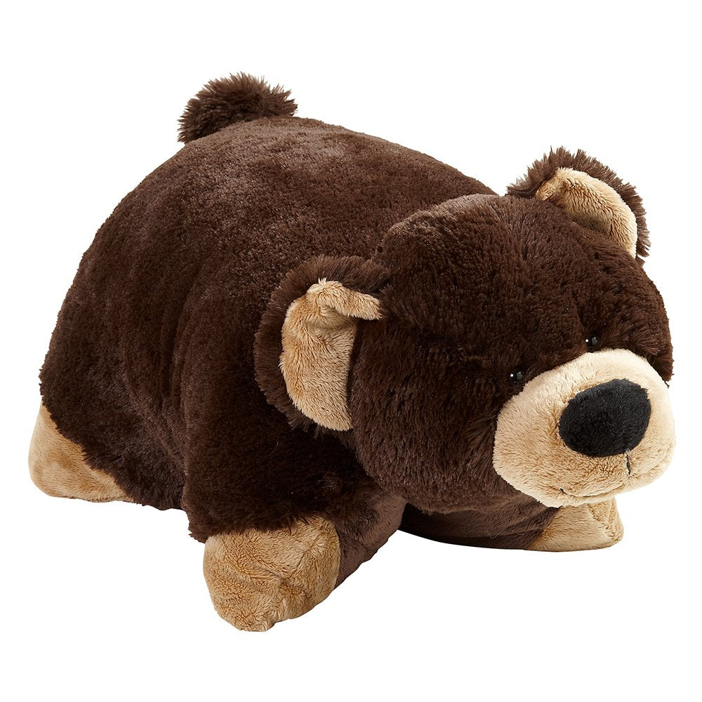 Pillow Pets Originals Mr. Bear 18-Inch Plush Pillow | Soft Chenille Toy and Pillow