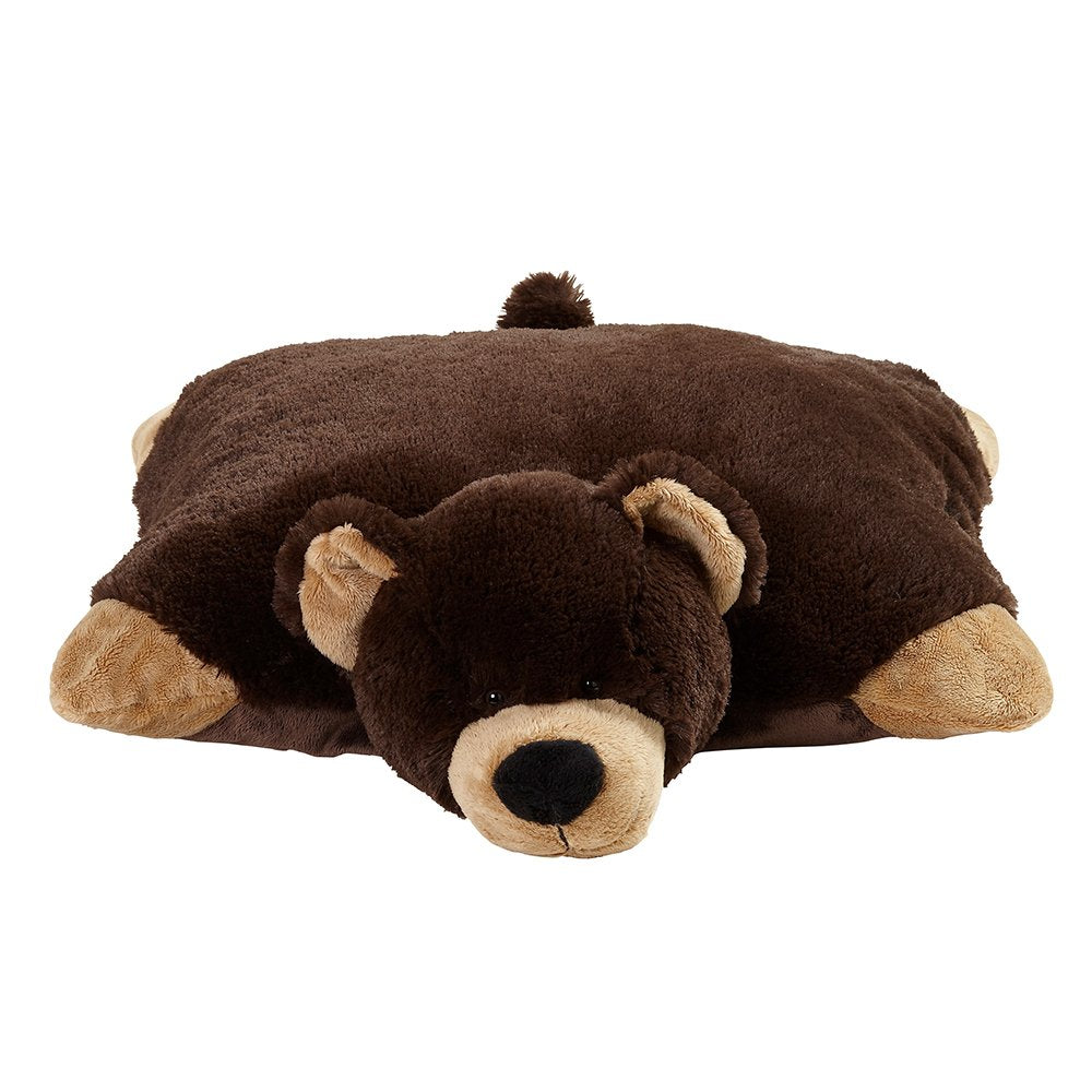 Pillow Pets Originals Mr. Bear 18-Inch Plush Pillow | Soft Chenille Toy and Pillow