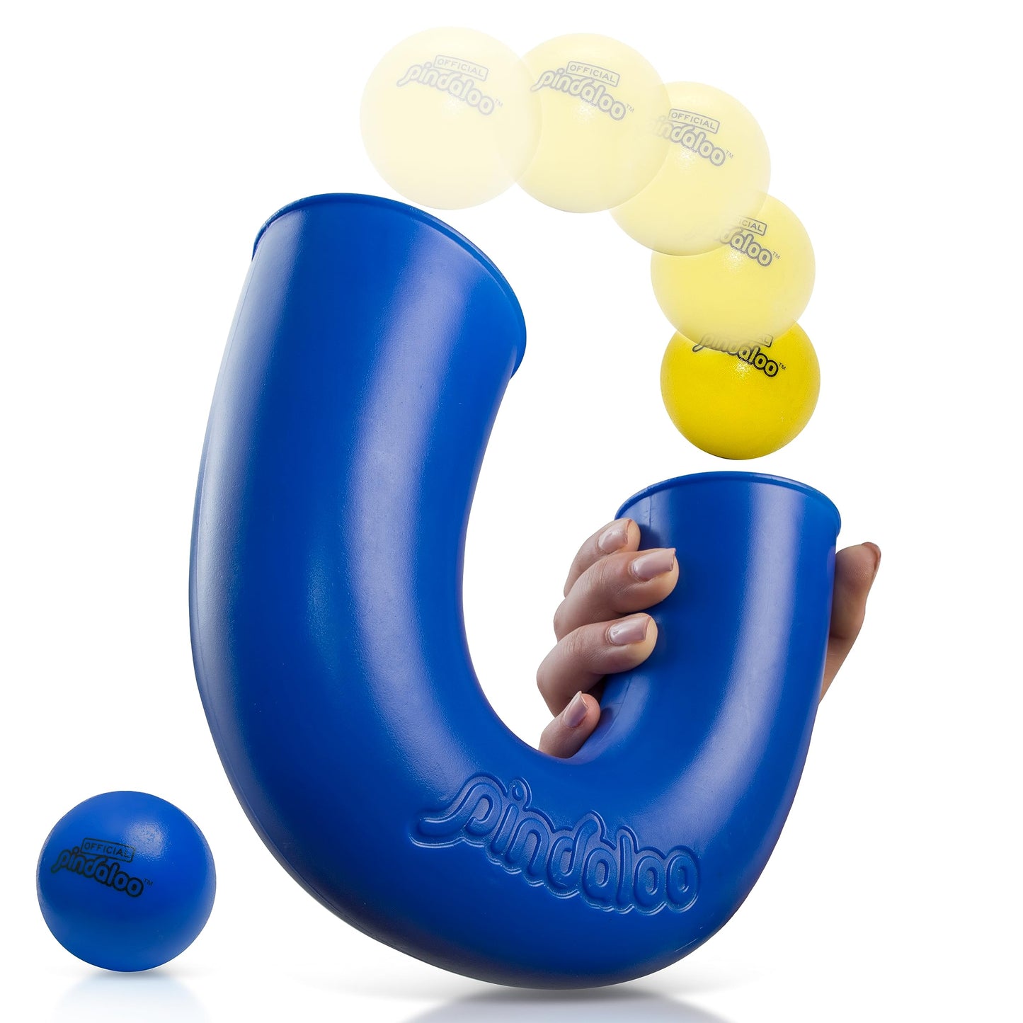 Pindaloo Original Skill Game Toy – 2 Balls, Indoor & Outdoor Fun for Kids & Adults (Blue)