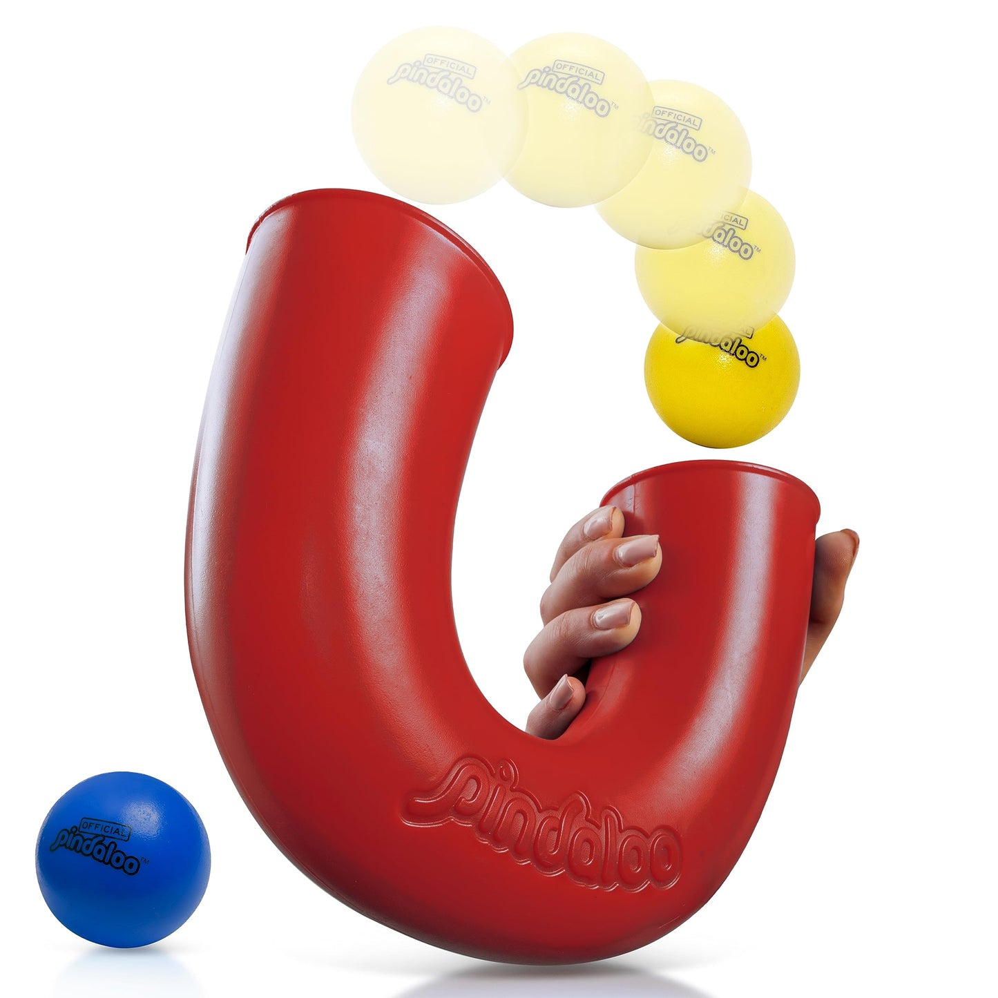 Pindaloo Original Skill Game with 2 Balls – Red | Indoor & Outdoor Toy by Pindaloo