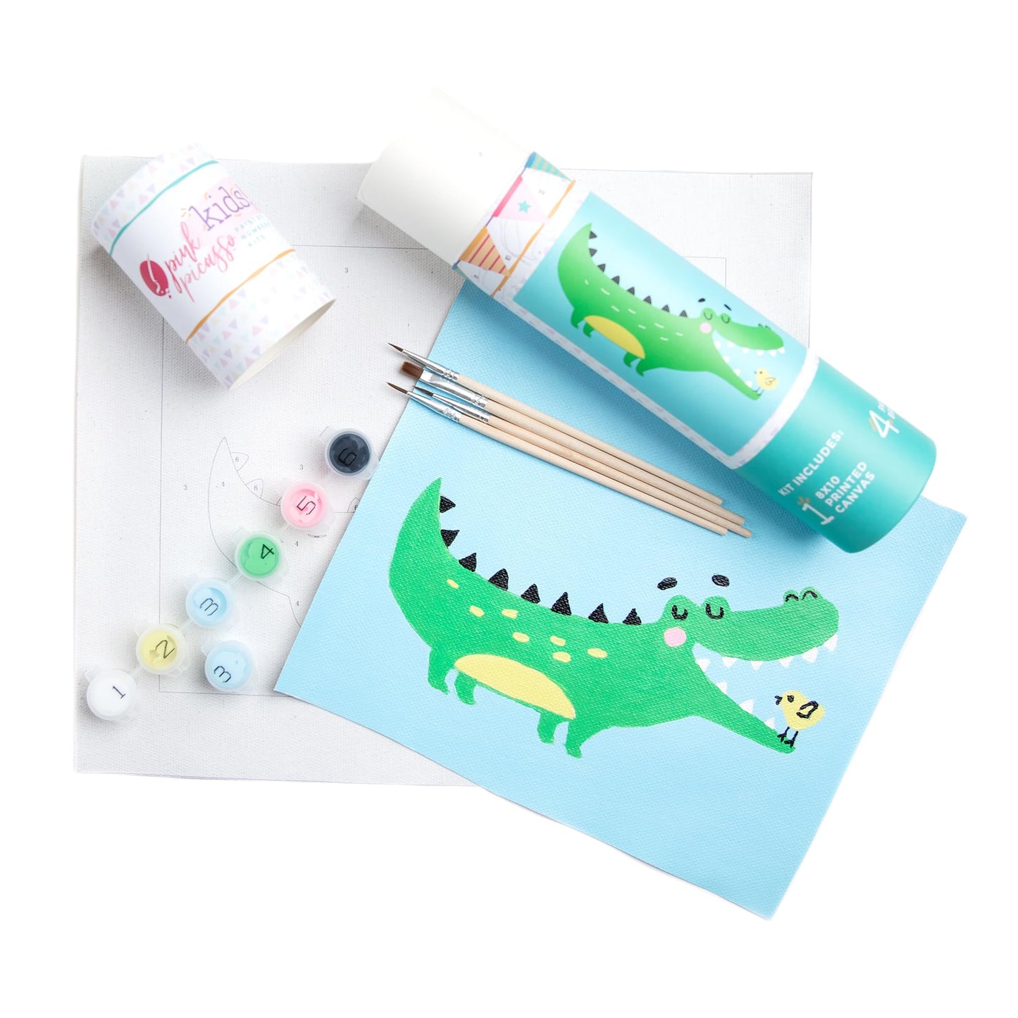 Pink Picasso Paint by Number Kits for Kids 5-12 | Beginner 8x10 Art Set | Shark Tank & Oprah Favorite Thing