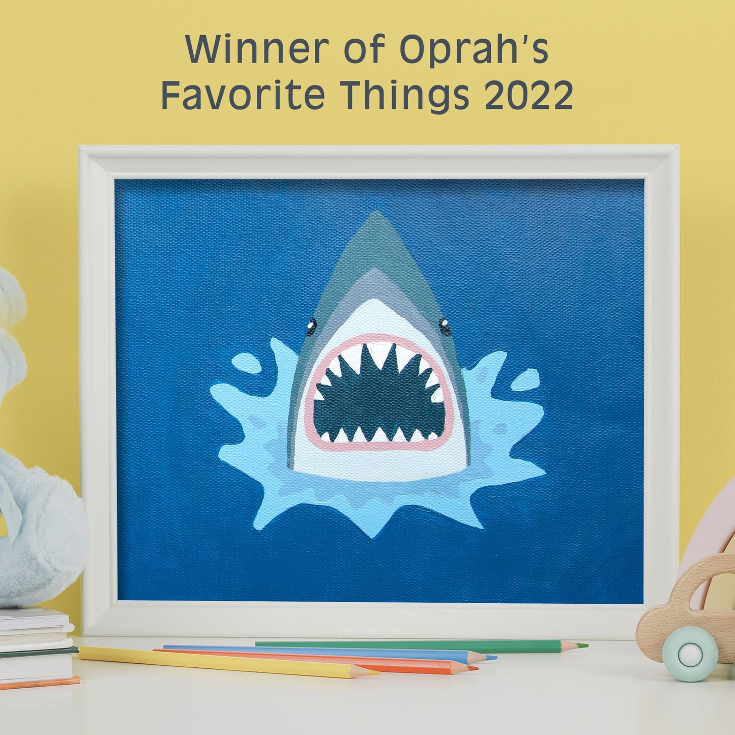 Pink Picasso Kids Paint by Number Kit for Ages 5-12 | DIY 8x10 Color by Numbers Canvas