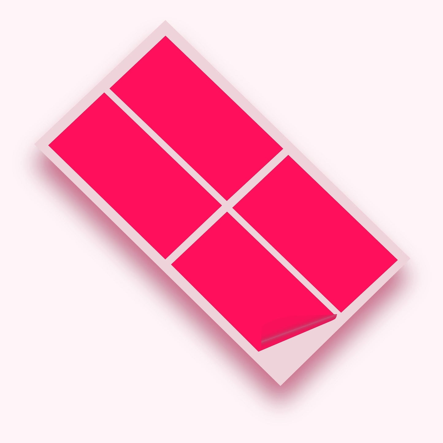 Pink Gloss 100x200mm Vinyl Wall Tile Stickers Kitchen & Bathroom Transfers