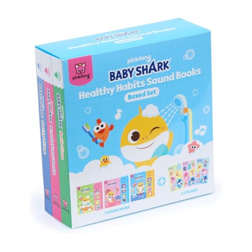 Pinkfong Baby Shark Healthy Habits Sound Books Boxed Set – Potty, Brush & Bath Time