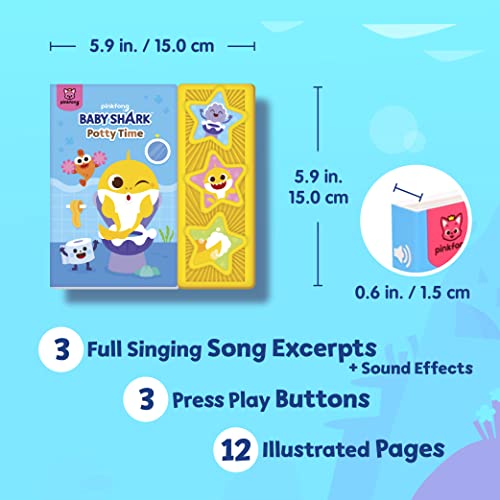 Pinkfong Baby Shark Potty Time Sound Book | Interactive Potty Training Storybook for Toddlers 1-3