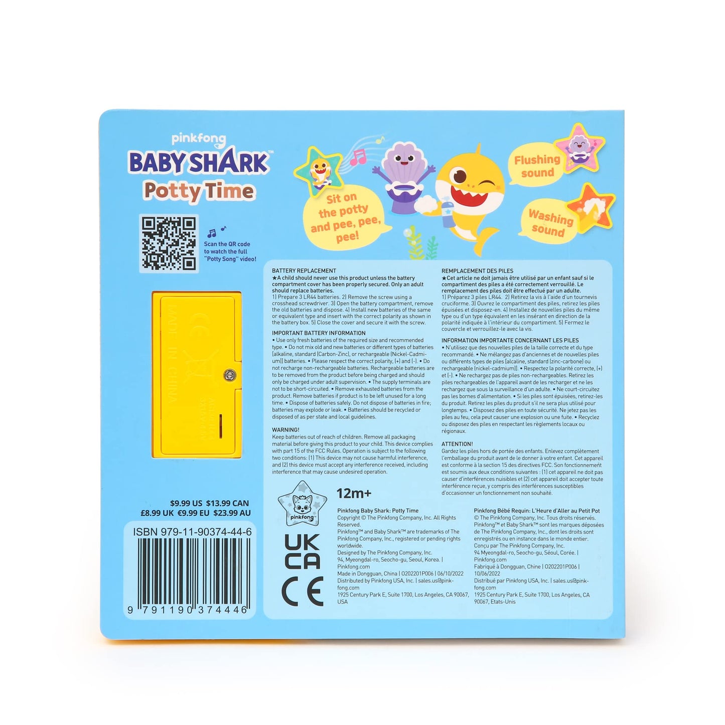 Pinkfong Baby Shark Potty Time Sound Book | Interactive Potty Training Storybook for Toddlers 1-3