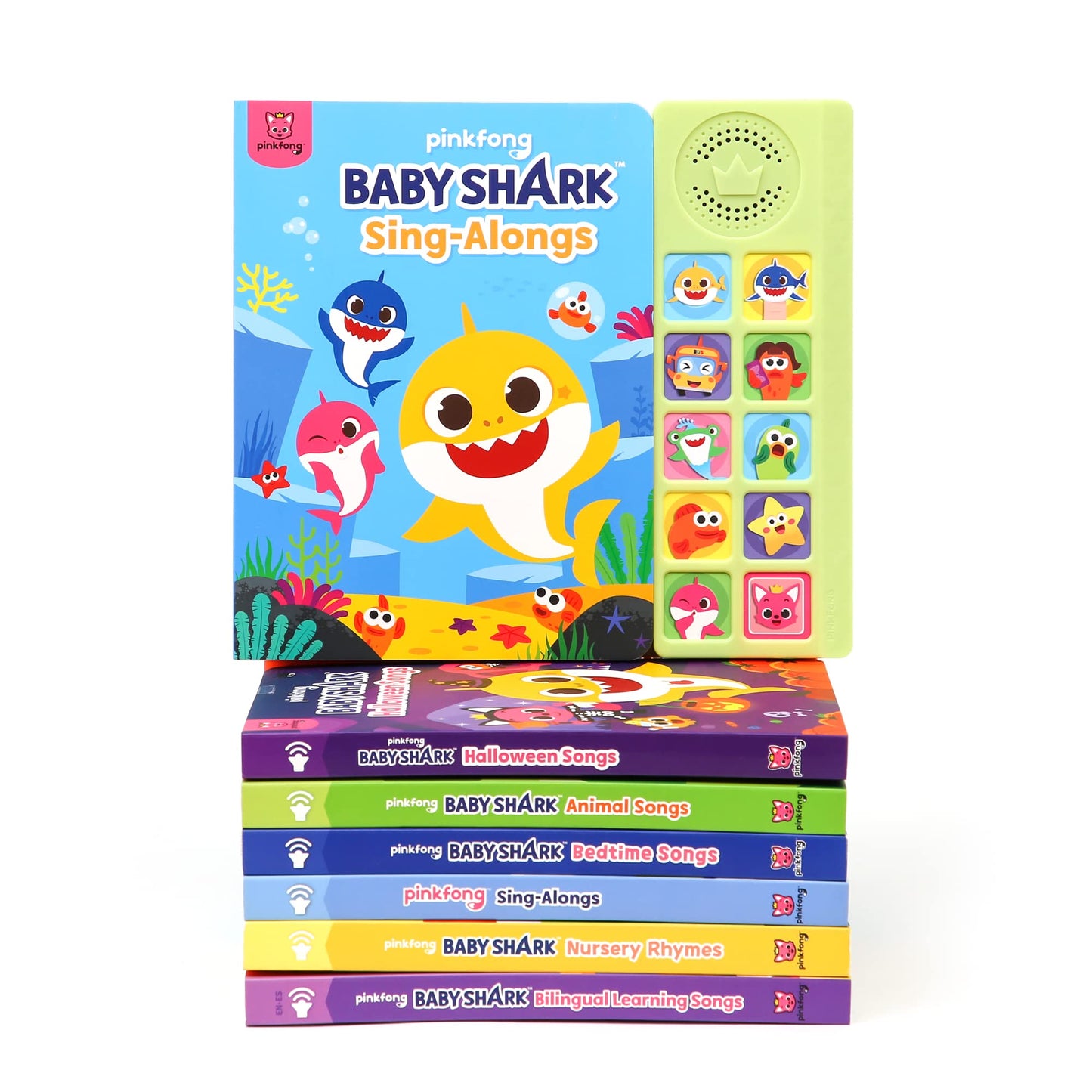 Pinkfong Baby Shark Sing-Alongs 10-Button Sound Book | Interactive Toddler Read-Along