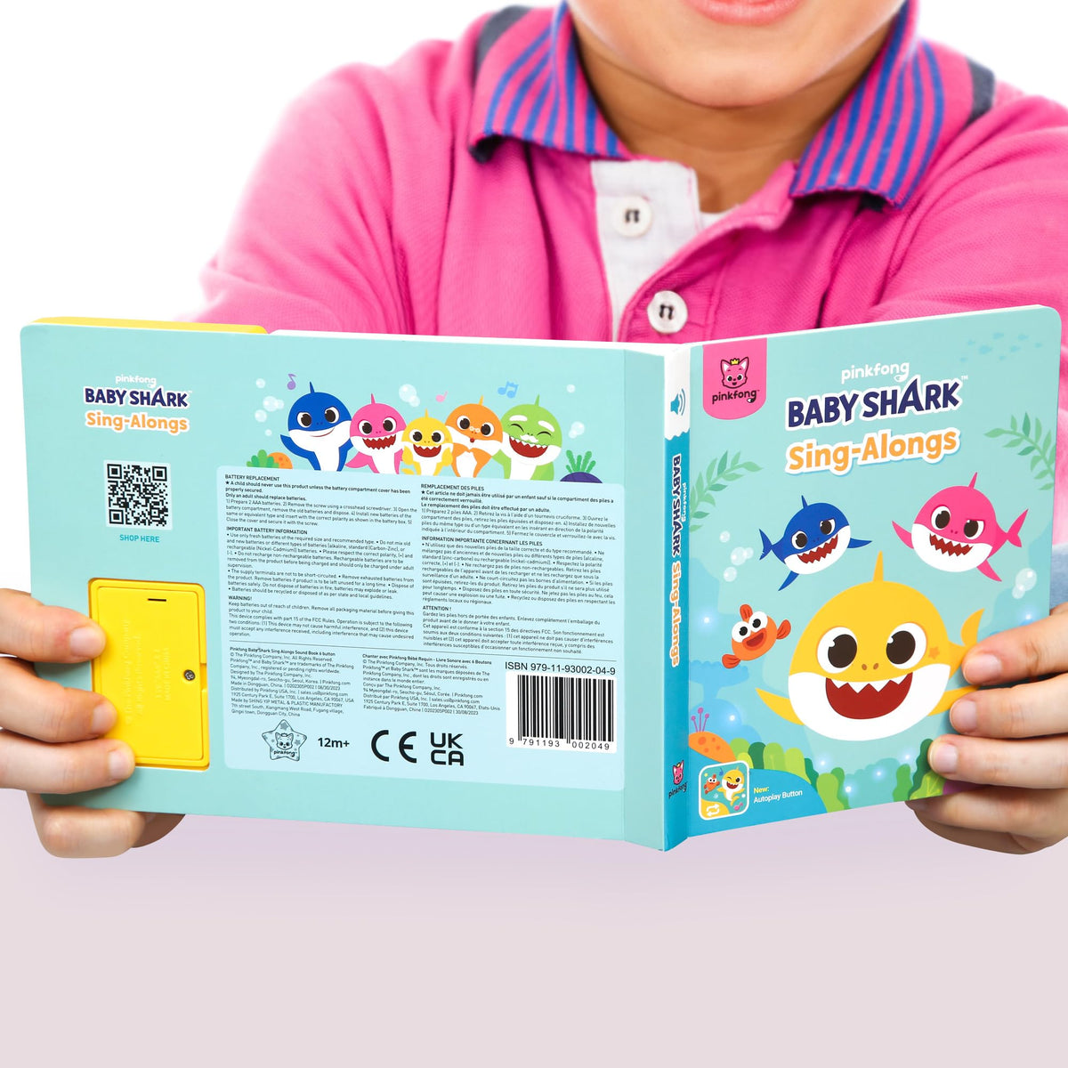 Pinkfong Baby Shark Sing-Alongs Sound Book – Interactive Toddler Learning (Ages 1+)