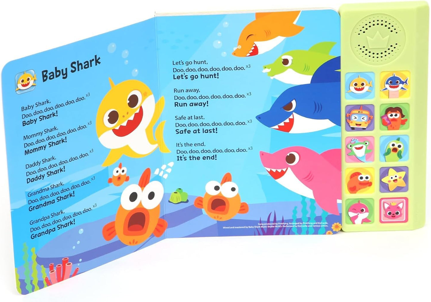 Pinkfong Baby Shark Sing-Alongs 10-Button Sound Book | Interactive Toddler Read-Along