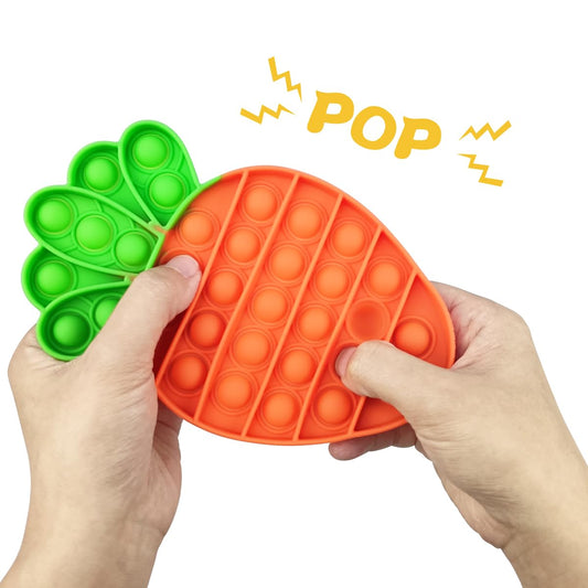 Pinkiwine 4 Pack Easter Pop Fidget Toys – Sensory Toys for Kids, Stress Relief, Party Favors