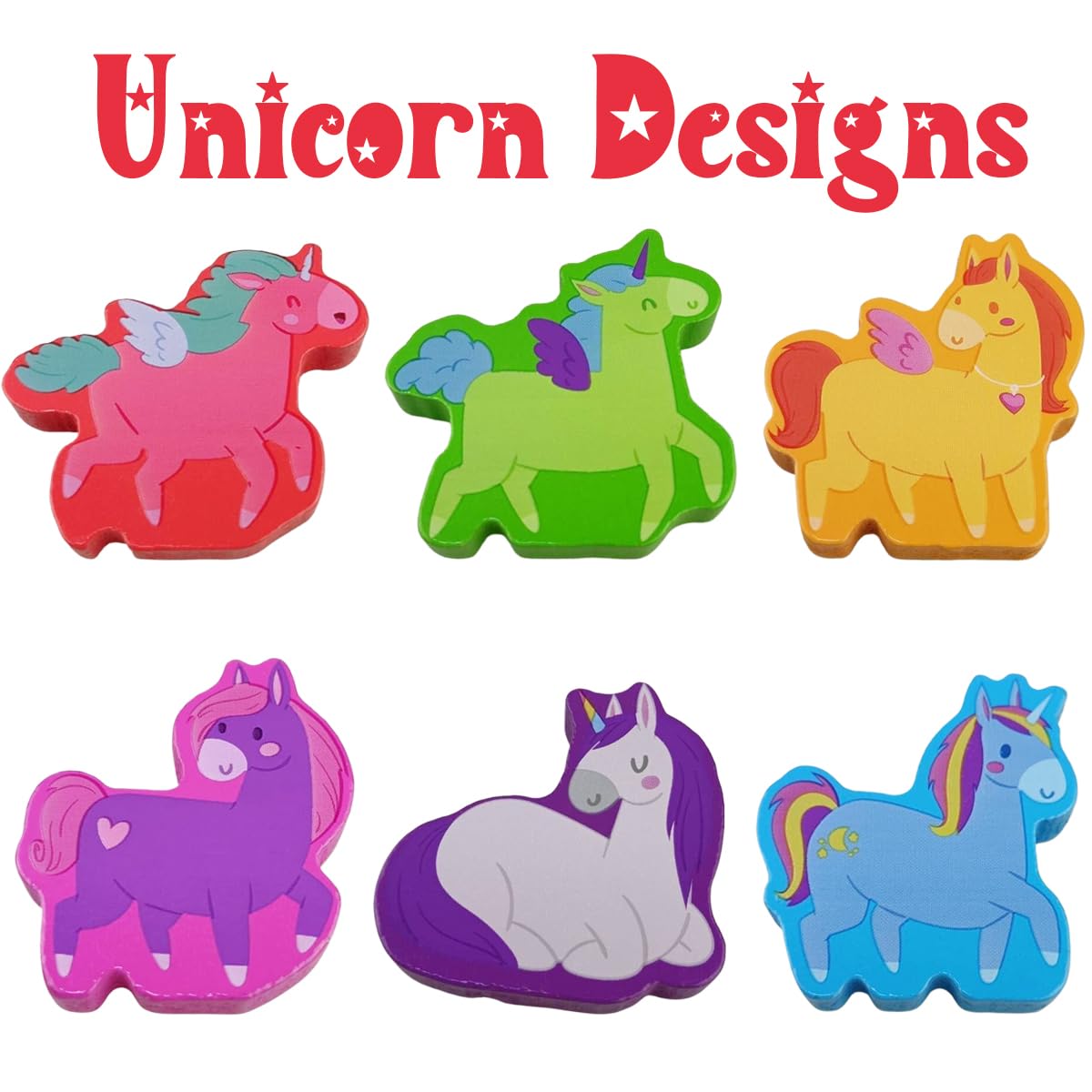 Pinkiwine Unicorn Wooden Peg Puzzles – Montessori Toys for Kids & Toddlers