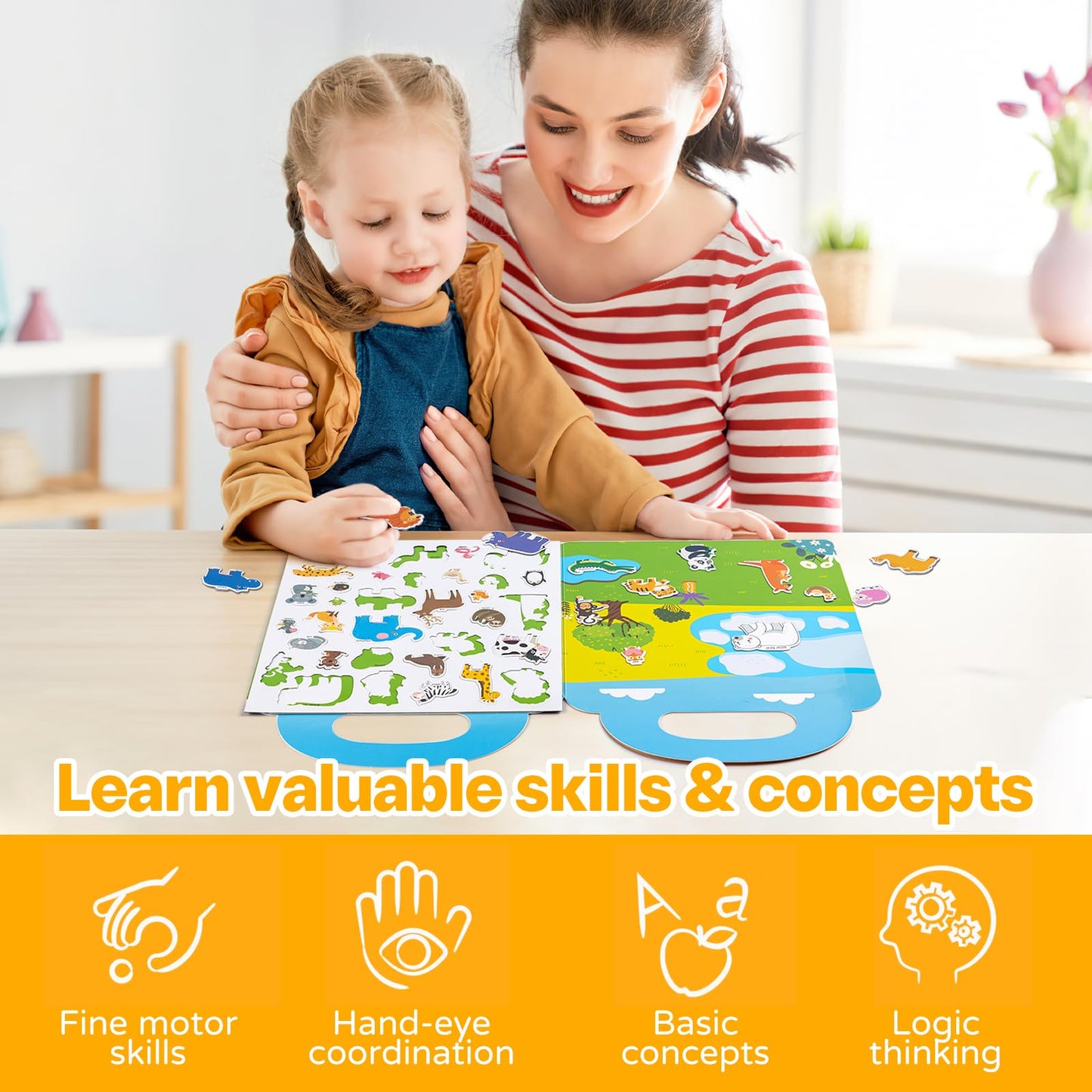 pinkking Magnetic Portable Playboard – Vehicles, Farm & Ocean 3-Set Activity Magnet Book