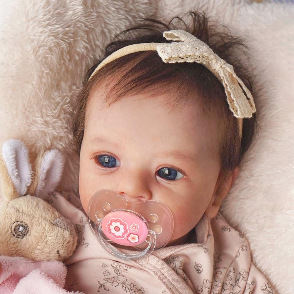 Pinky Reborn Realistic 19-Inch Baby Doll – Lifelike Preemie with Cloth Body